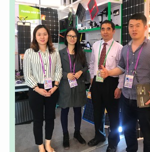 Bright Solar joined the 2018 Canton Fair to present new folding solar panels and glass folding modules for RV and off-grid applications,