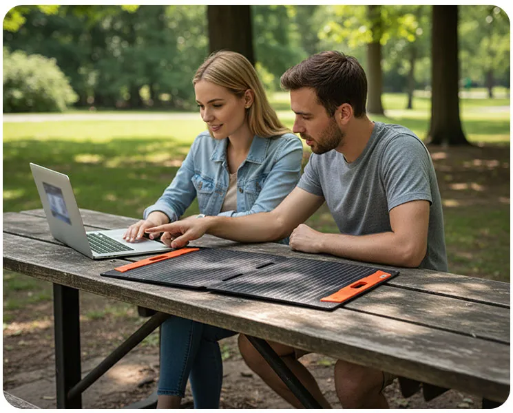 150W Portable Solar Panel-Notebook Series