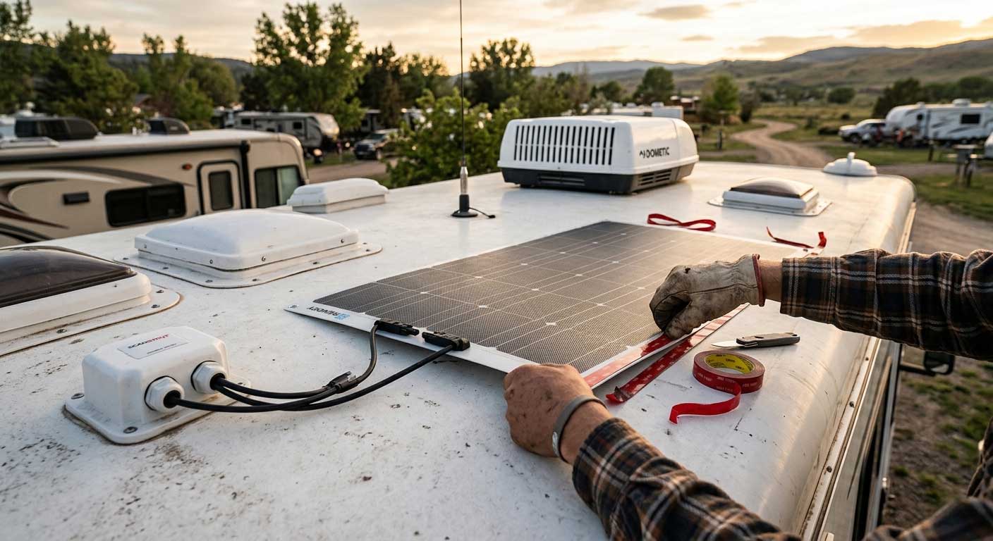 How to Attach Flexible Solar Panels? 1 How to Attach Flexible Solar Panels?(images 1)