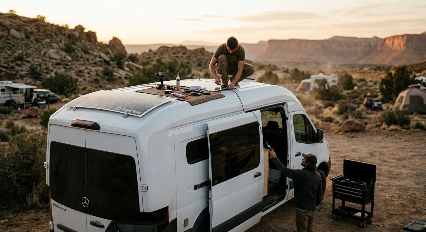 how to mount flexible solar panels on van? 1 1gfdahjgfdsjhgfdj