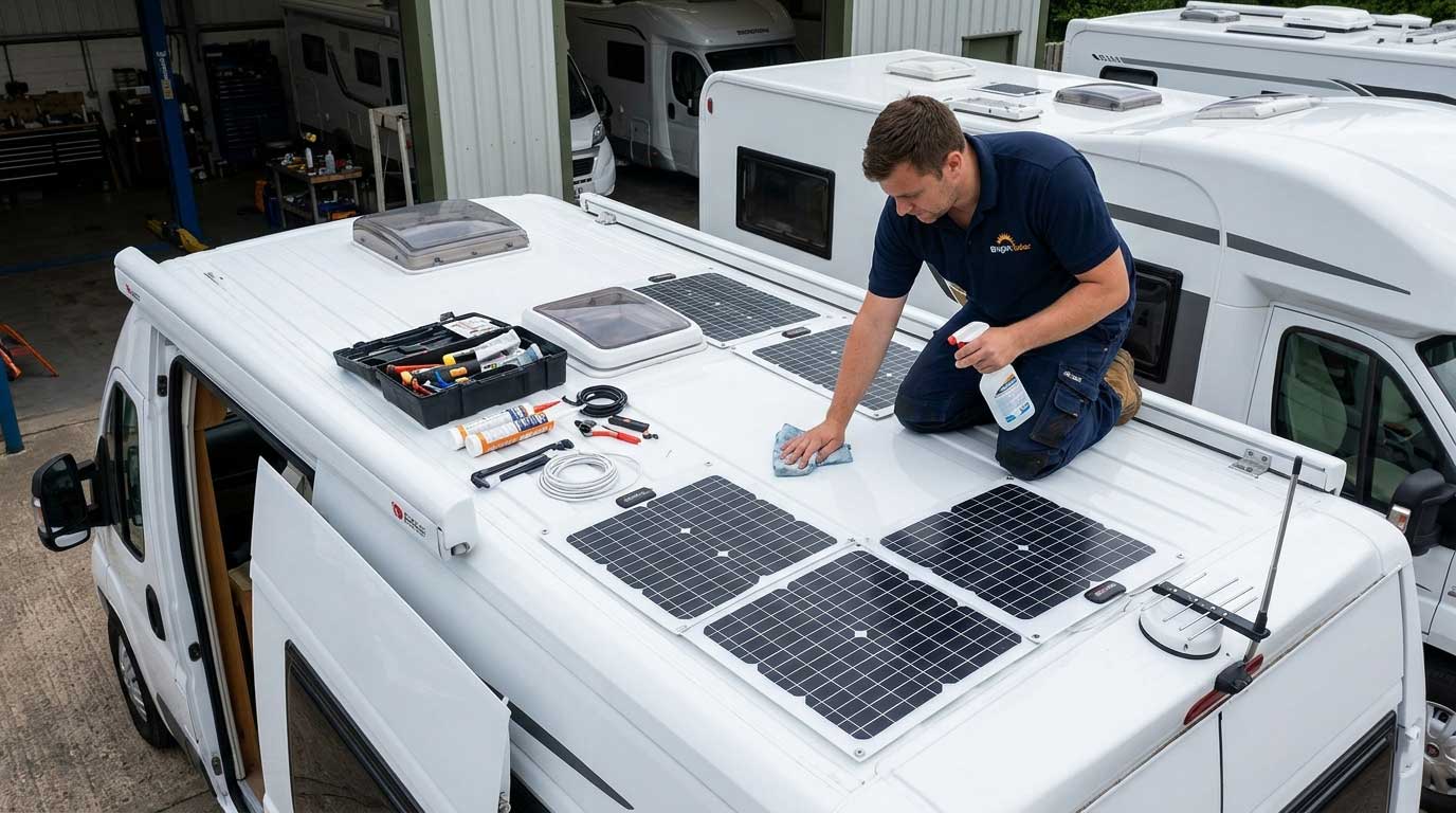 How to Install Flexible Solar Panels on Van? 1 1gfdsaghfdsgfdg