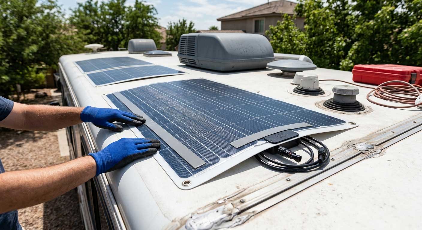 How to Attach Flexible Solar Panel? 1 How to Attach Flexible Solar Panel?(images 1)