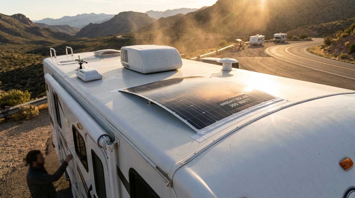 300 Watt Flexible Solar Panel: Serious Off-Grid Power Without Heavy Roof Loads 2 2fdsagfdsahgfds