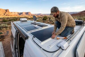 How to Attach Flexible Solar Panel to RV Roof?