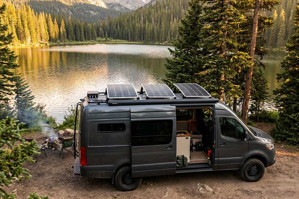 how to mount flexible solar panels to rv roof?