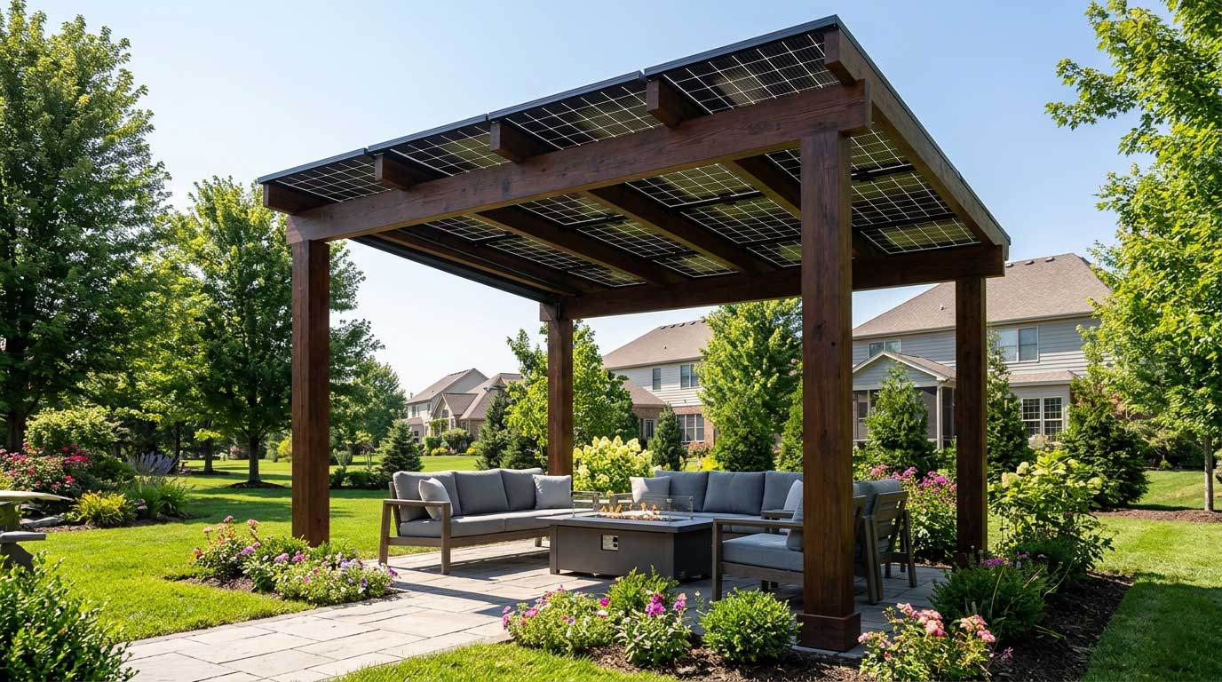 Pergola for Solar Panels: A Smart Way to Create Shade and Generate Power 1 1gfdsahgfdsjhgfd