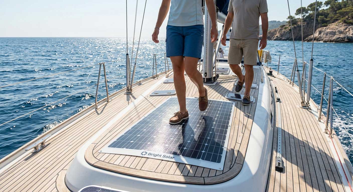 Walkable Solar Panels for Boats, RVs and High-Traffic Surfaces 1 1hskjfdaklhjfdsad