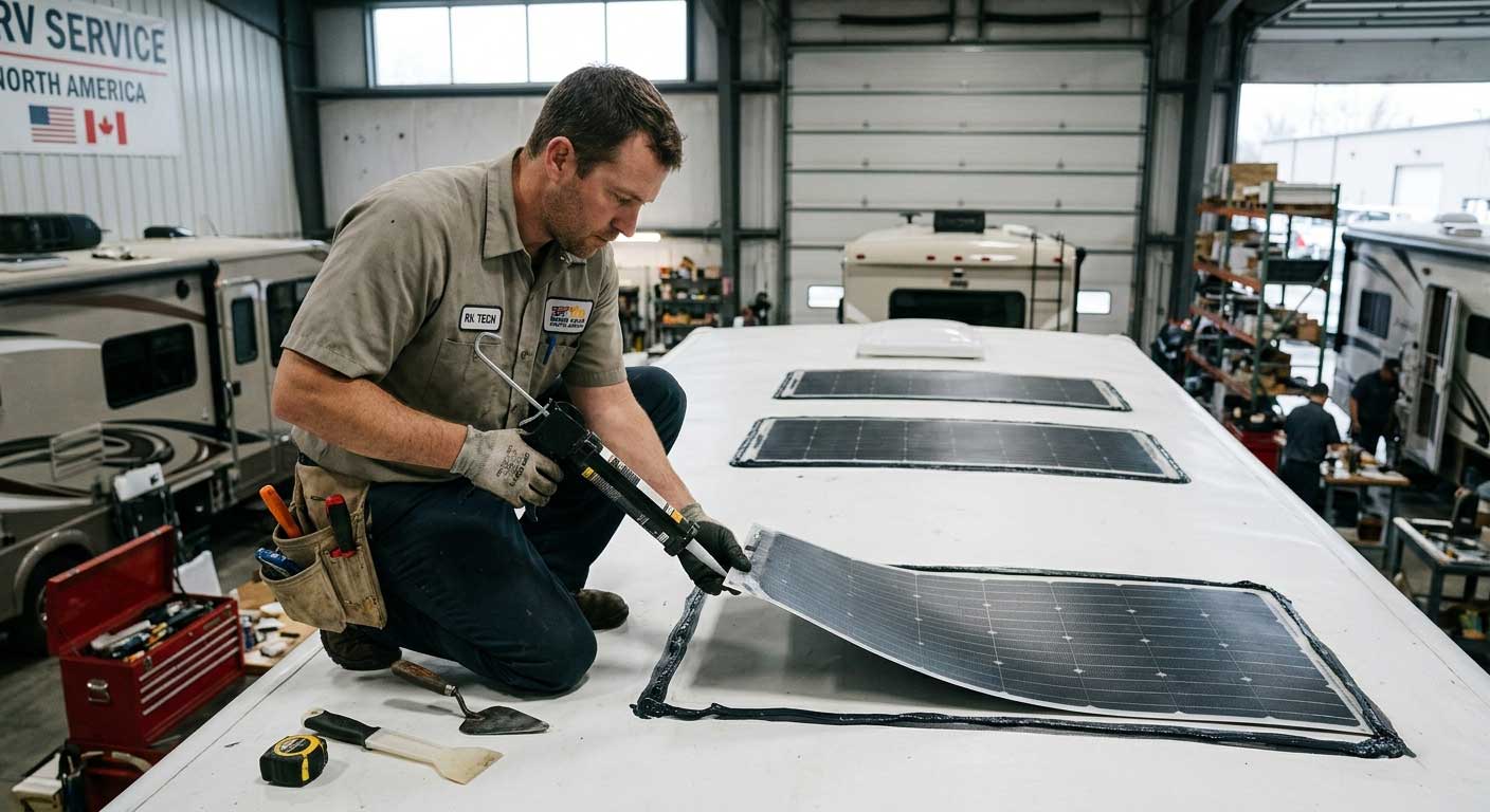 How to Install Flexible Solar Panels to TPO Roof? 2 2gfdsahgfsdhgfsd