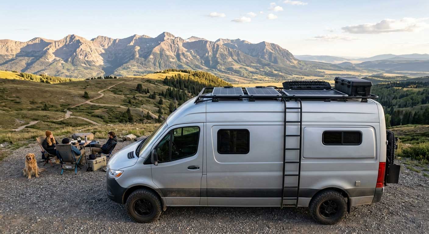 How to Install Flexible Solar Panels on Van Roof? 3 3dsajhgfdshfd