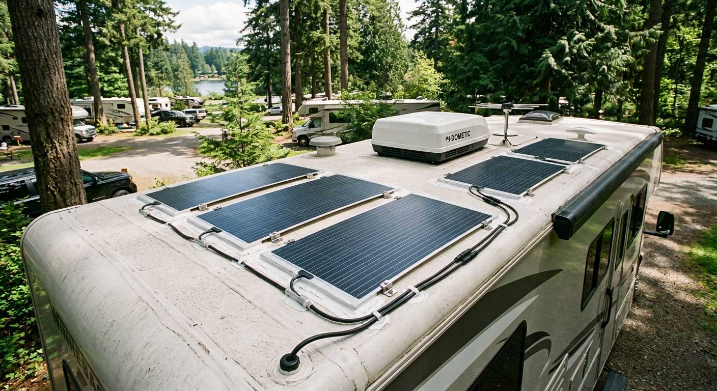 How to Install Flexible Solar Panels to Rubber RV Roof? 3 3fdsahgjfdshfds