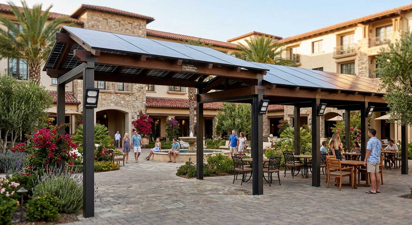 Solar Panel Pergola: Combining Outdoor Living and Renewable Energy 3 3gdsahglkjfdshfdz