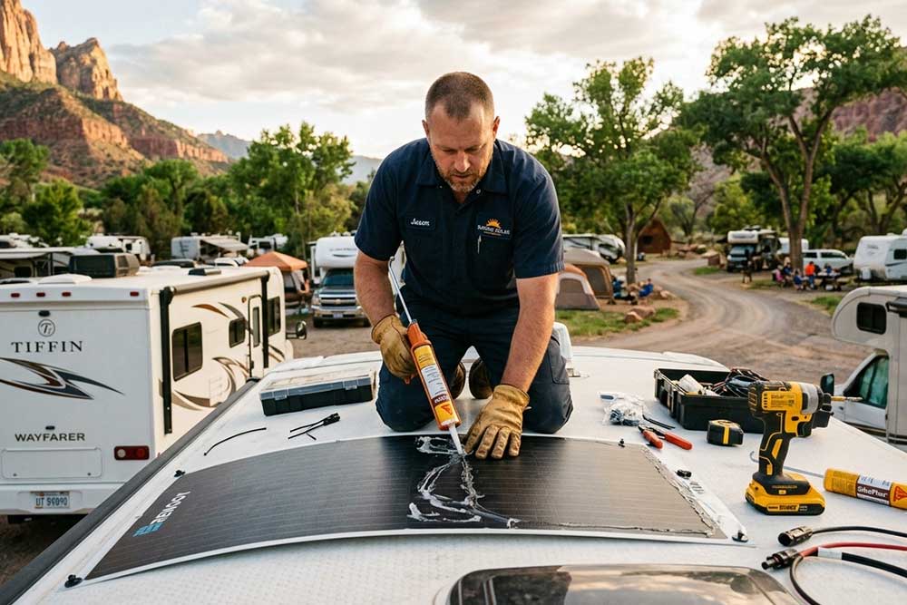 How to Mount a Flexible Solar Flexible Solar Pa...