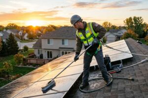 How Do You Clean Solar Panels on Roof?