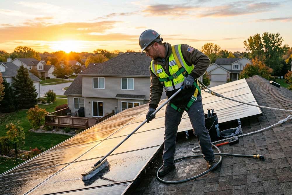 How Do You Clean Solar Panels on Roof?