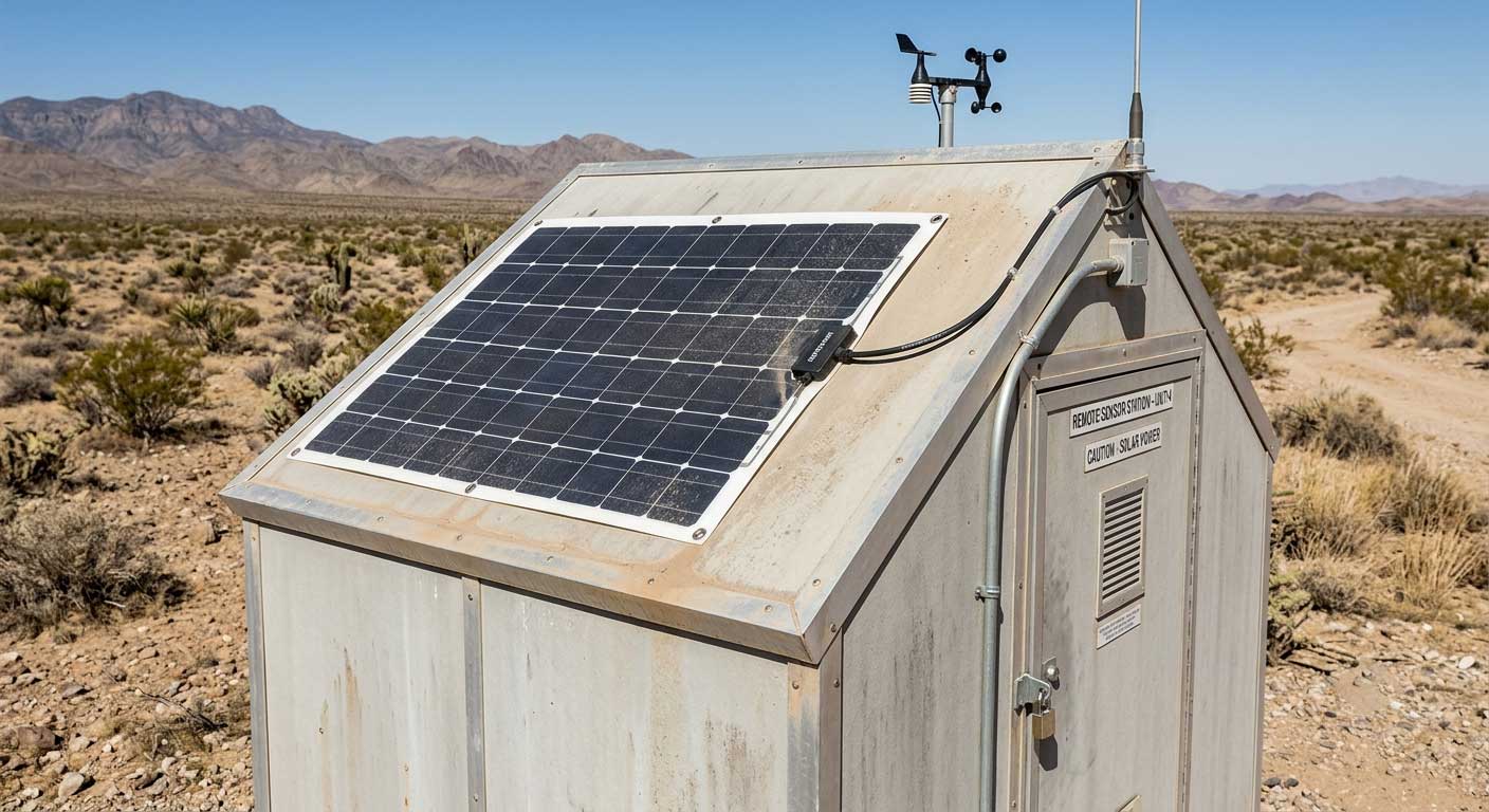 How Long Does a Flexible Solar Panel Last? 3 Flexible solar panel powering an off-grid monitoring station after years of operation