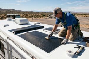How to Install Flexible Solar Panels to TPO Roof?