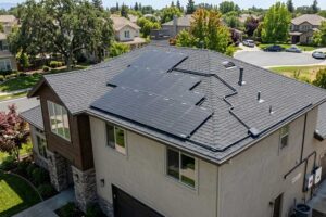 how to fix flexible solar panel on roof?