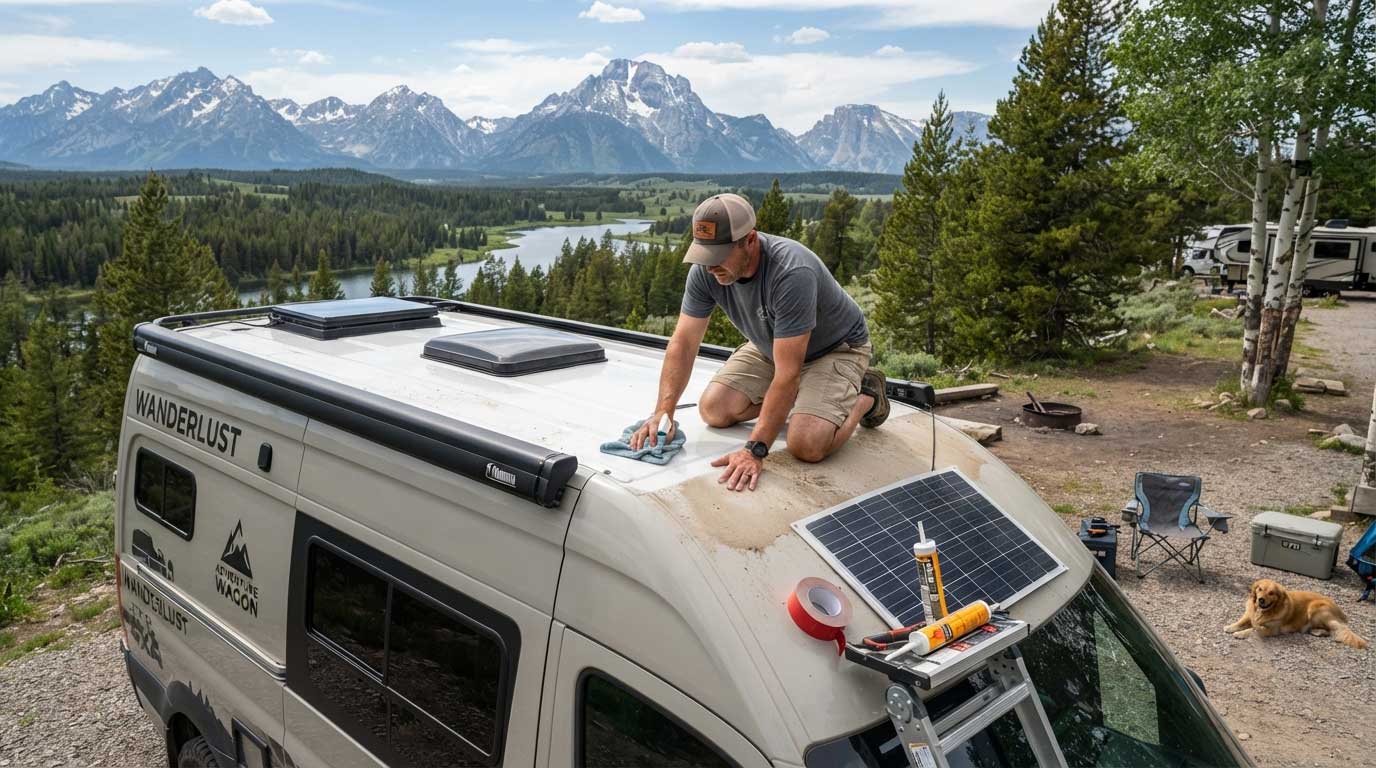 How to attach solar panels to rv roof? 1 1gfdlskhgfdj