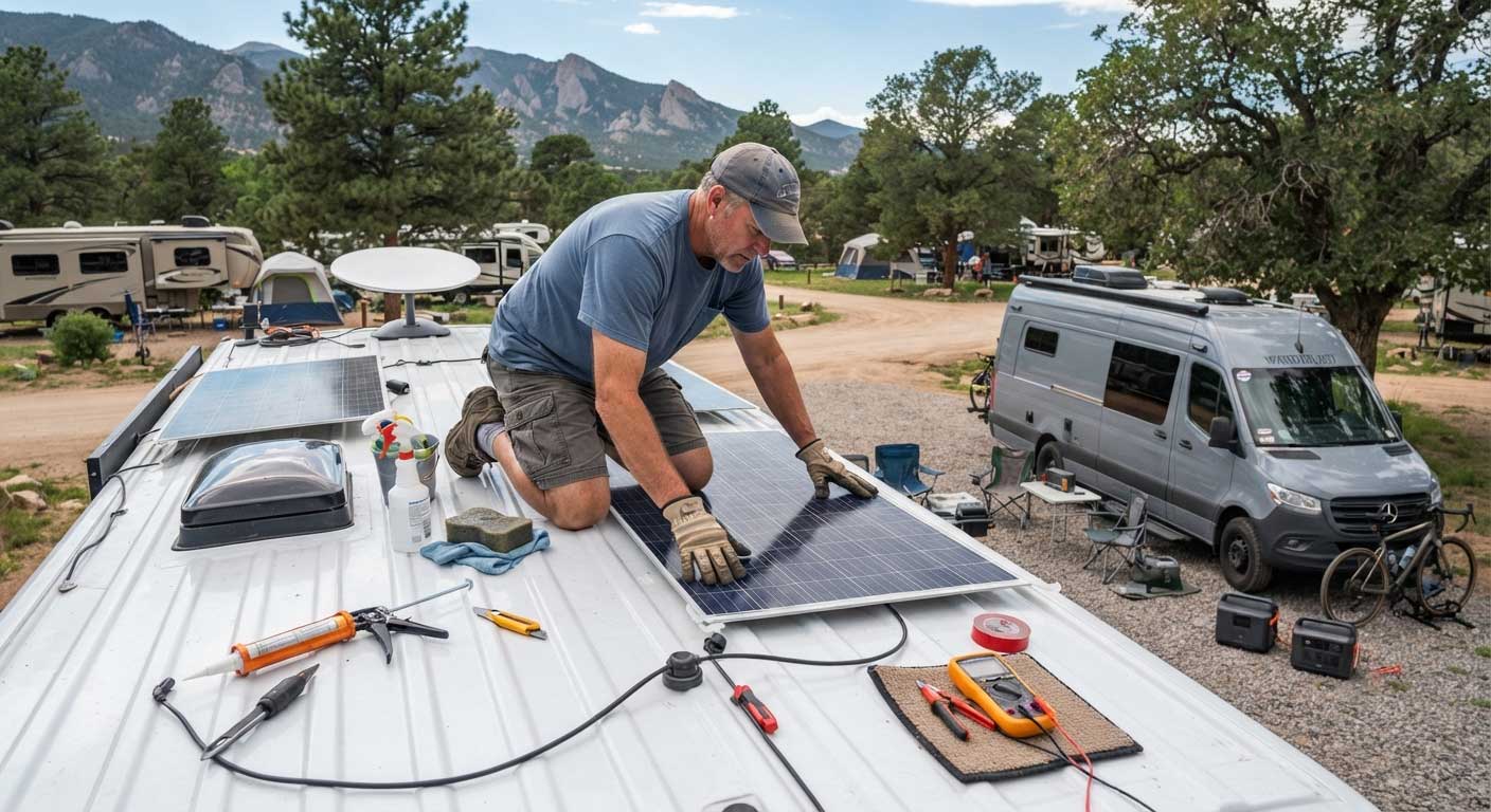 How To Mount Solar Panels On RV Roof? 1 1hfdsjhgfdjdsf