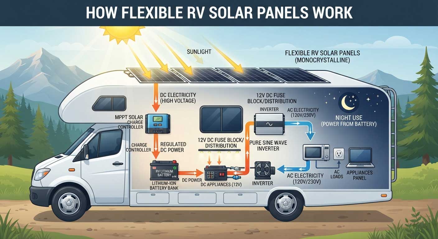 Flexible RV Solar Panels: Complete Guide to Choosing, Installing, and Using Solar Power for RVs 3 2gfdshgfdsjgf