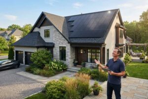 how do solar panels work on a house?