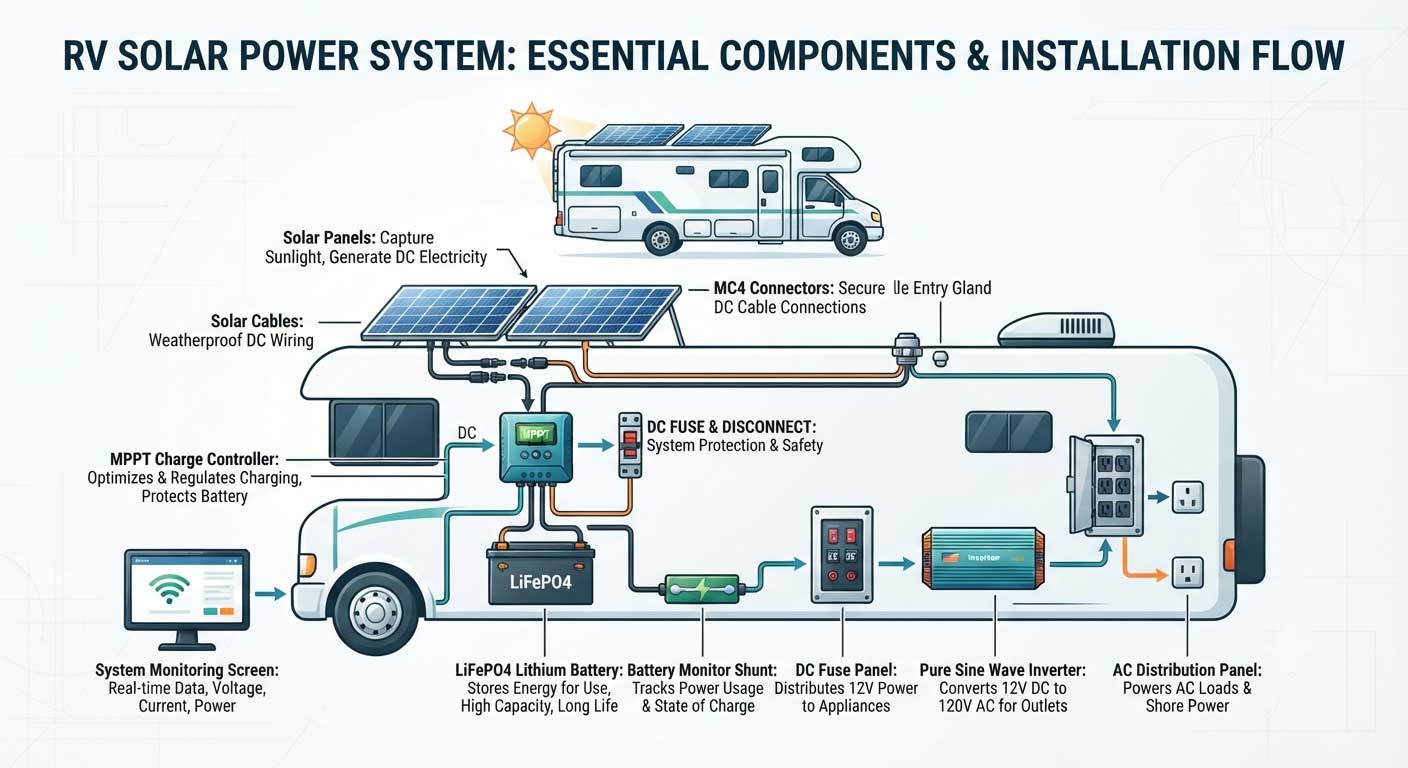 RV Solar Panel Installation: Complete Guide for Off-Grid RV Power 3 3gfdsjhgfjhg