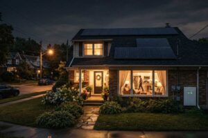 do solar panels work at night?