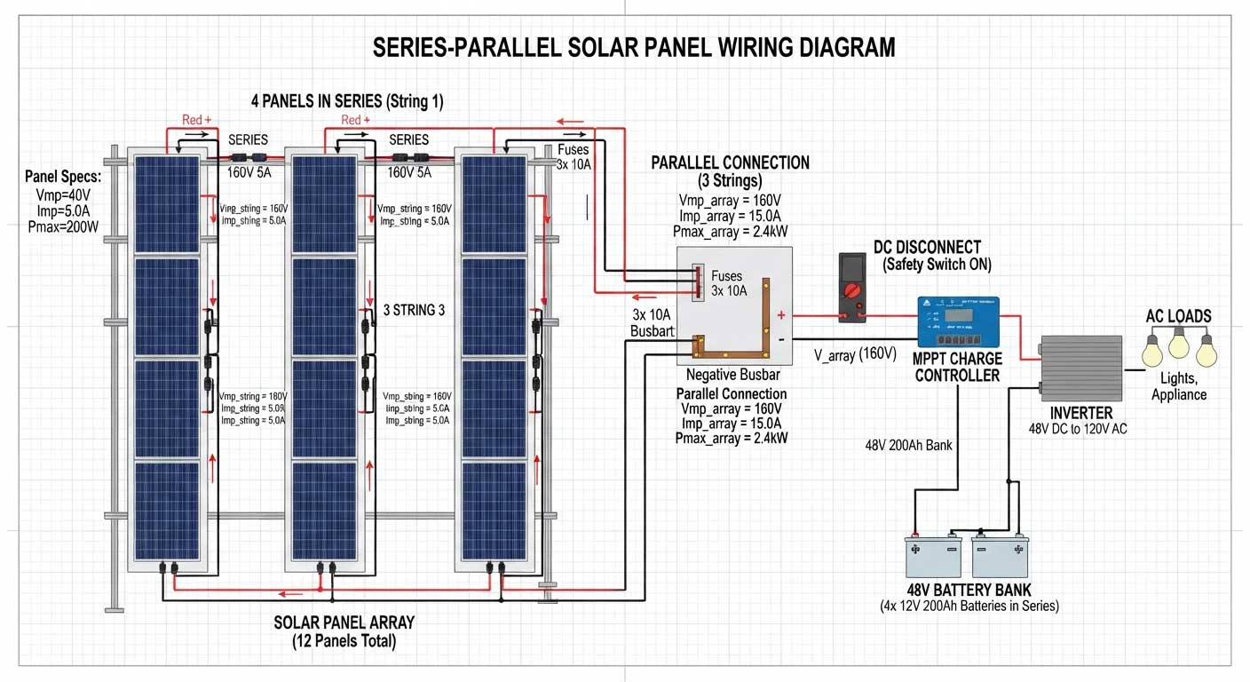 Solar Panels Series or Parallel: Which Wiring Method Is Better? 6 6fdsahgfdsh