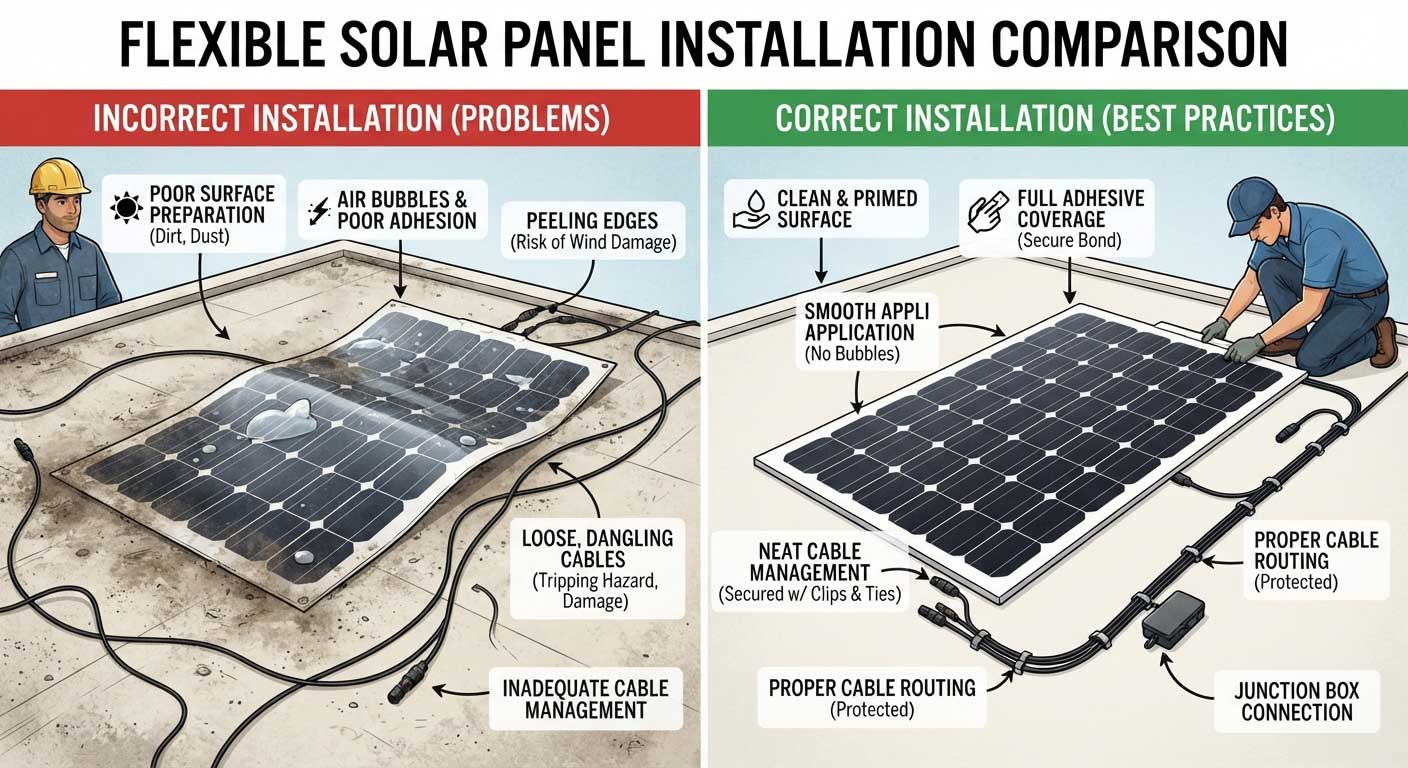 Flexible Solar Panel Installation: Complete Guide to Mounting, Wiring, and Setup 8 8fdshgfdj