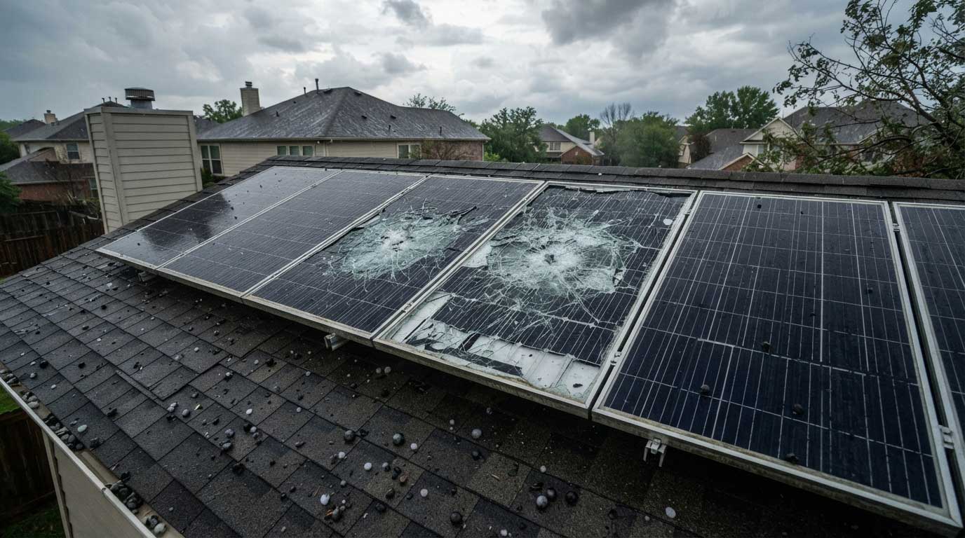 will hail damage solar panels? 1 1HGFDJHDSFJHGF