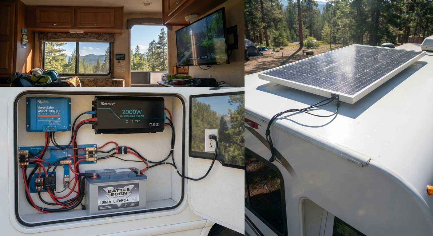 Will a 200 watt solar panel run a tv? 1 1gfdsahgfdh