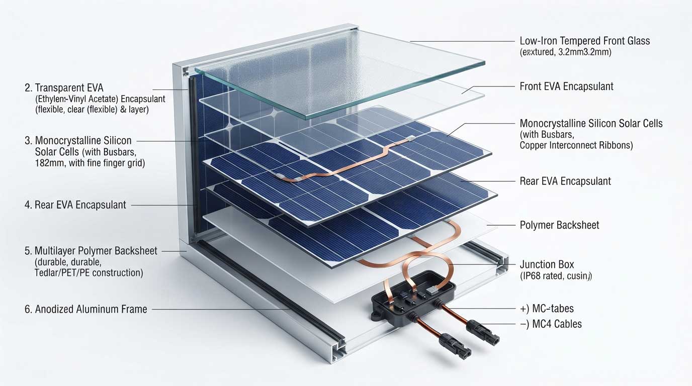 what is a solar panel made of? 1 1gfdshgfdhgfd 1