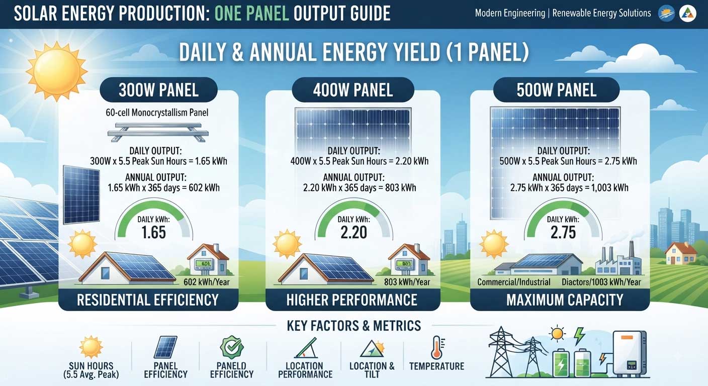 How Much Energy Can One Solar Panel Produce? 1 1hgfdshgfsdjgf