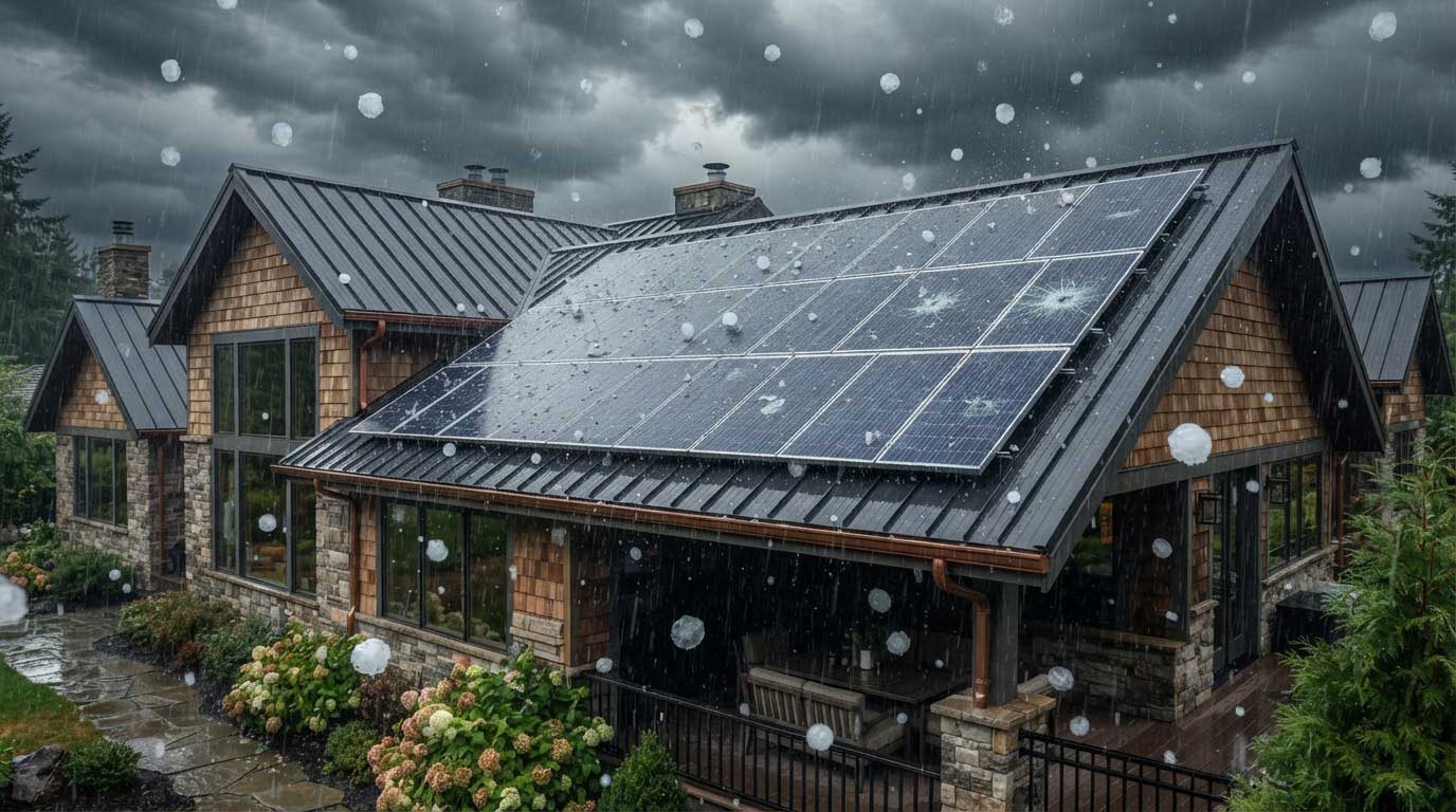 will hail damage solar panels? 2 2HGFDSJHGFDHF