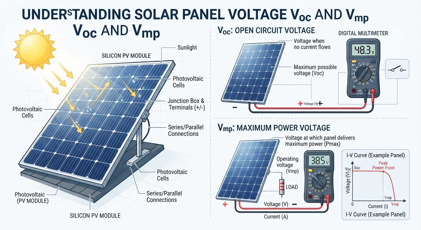 Solar Panel Voltage vs Current Explained: Understanding Volts, Amps, and Power 2 2gfdshgfdshfdsgd