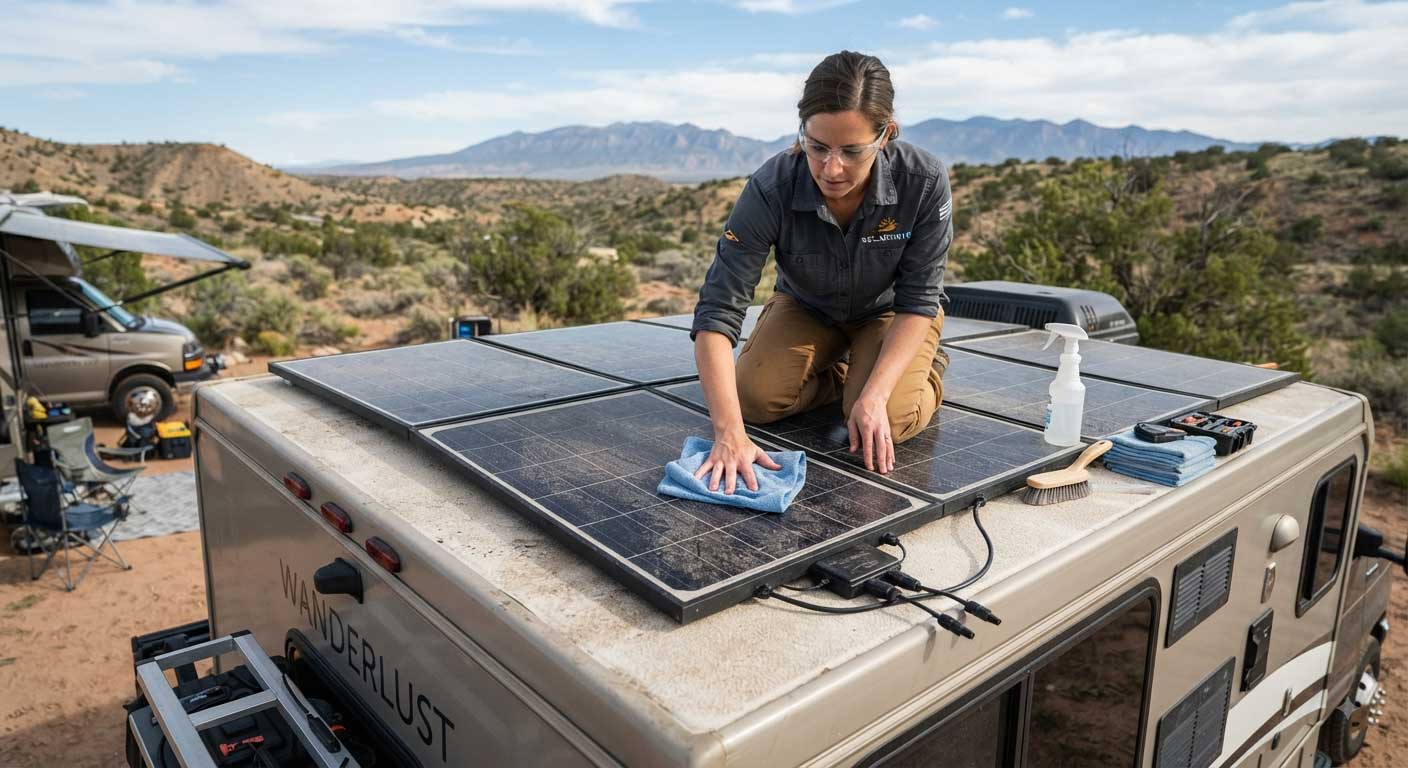 How to clean solar panels on a roof? 2 2hgfdjgfdjd