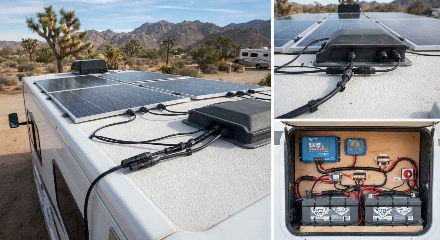 How do you wire solar panels? 2 2hgfdsjhgfdj