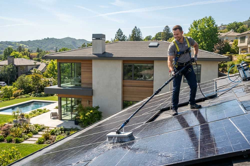 How Do You Clean Solar Panels on Roof?