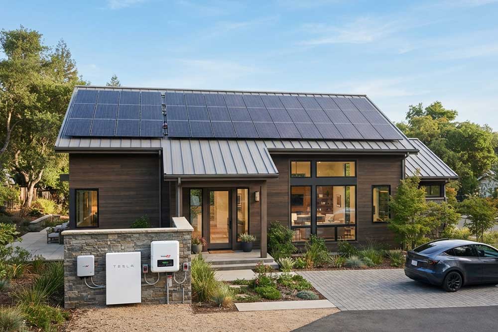 How many 300 watt solar panels to run a house?