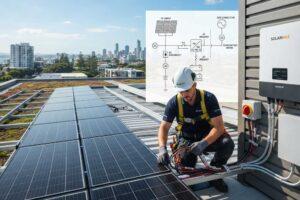 How do you wire solar panels?