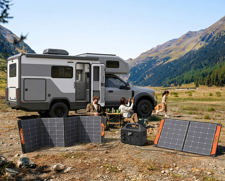 More Solar Area By Folding Design