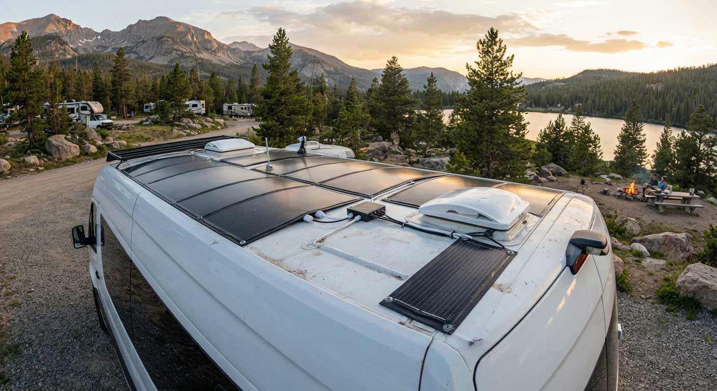 Best Solar Panel Setup for RV and Off-Grid Systems: Complete Guide 3 flexible solar panels for rv installation 3