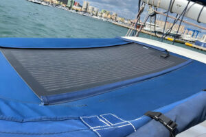 Custom flexible solar panels for Boat Bimini top
