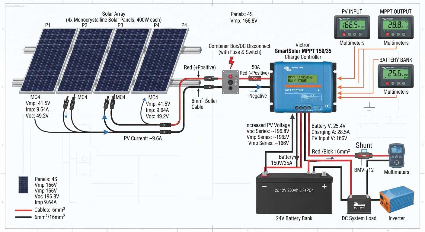 MPPT vs PWM Charge Controller for Solar Panels: Complete Comparison Guide 6 mppt controller series solar panels 6