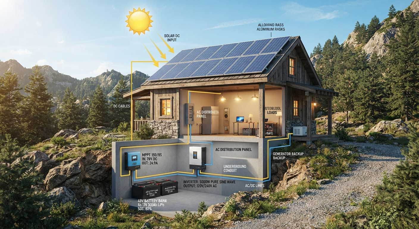 Best Solar Panel Setup for RV and Off-Grid Systems: Complete Guide 8 off grid solar system configuration 6