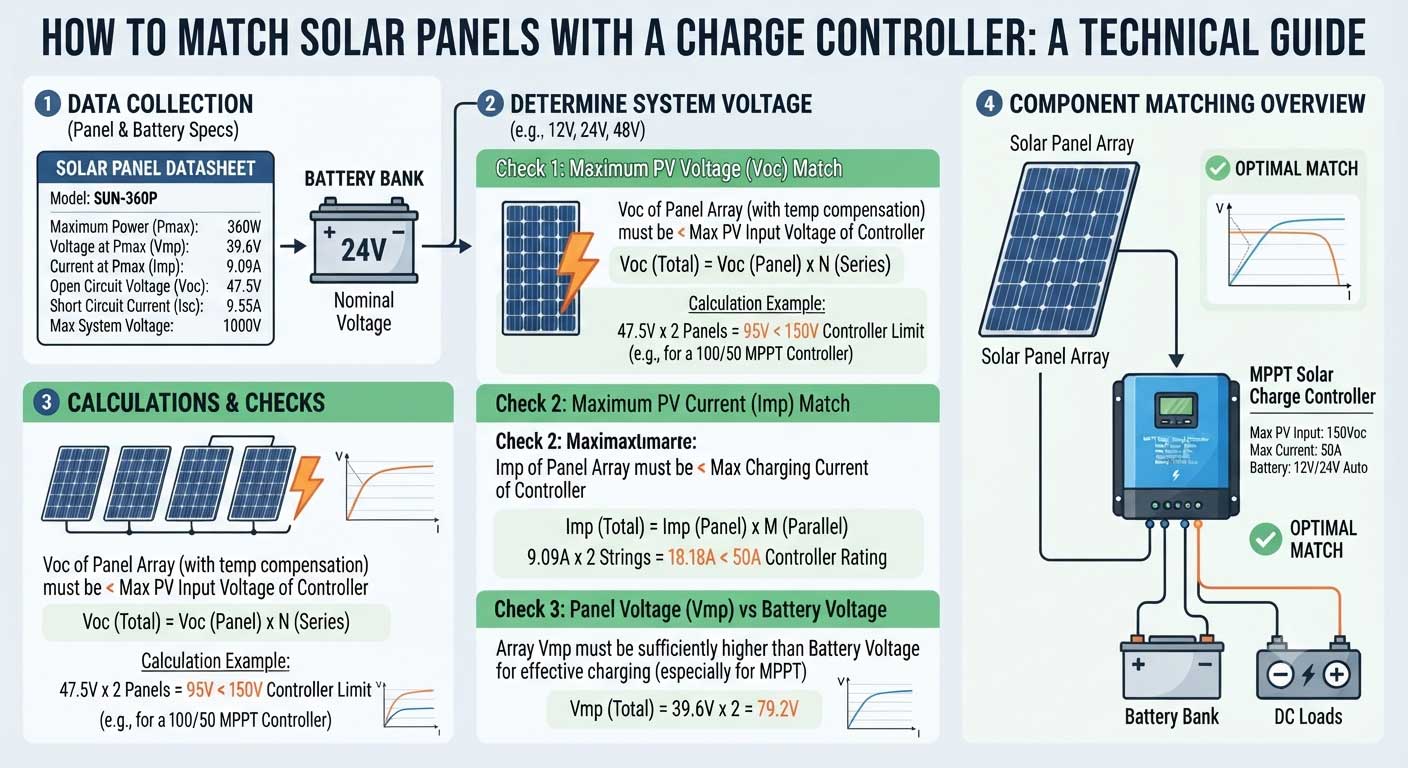 MPPT vs PWM Charge Controller for Solar Panels: Complete Comparison Guide 8 solar panel charge controller matching 7