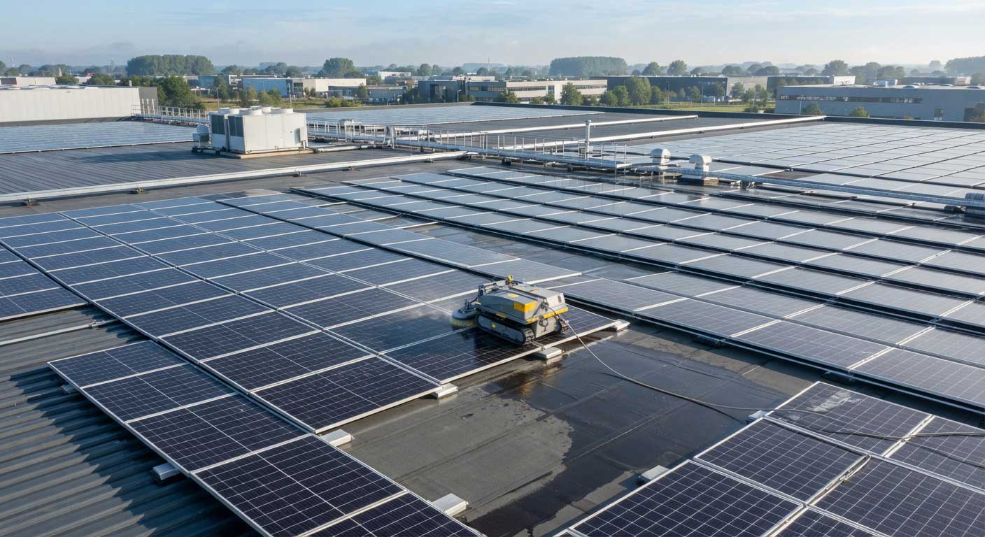 how to clean solar panels on roof automatically? 1 1dsgfdjhfdag