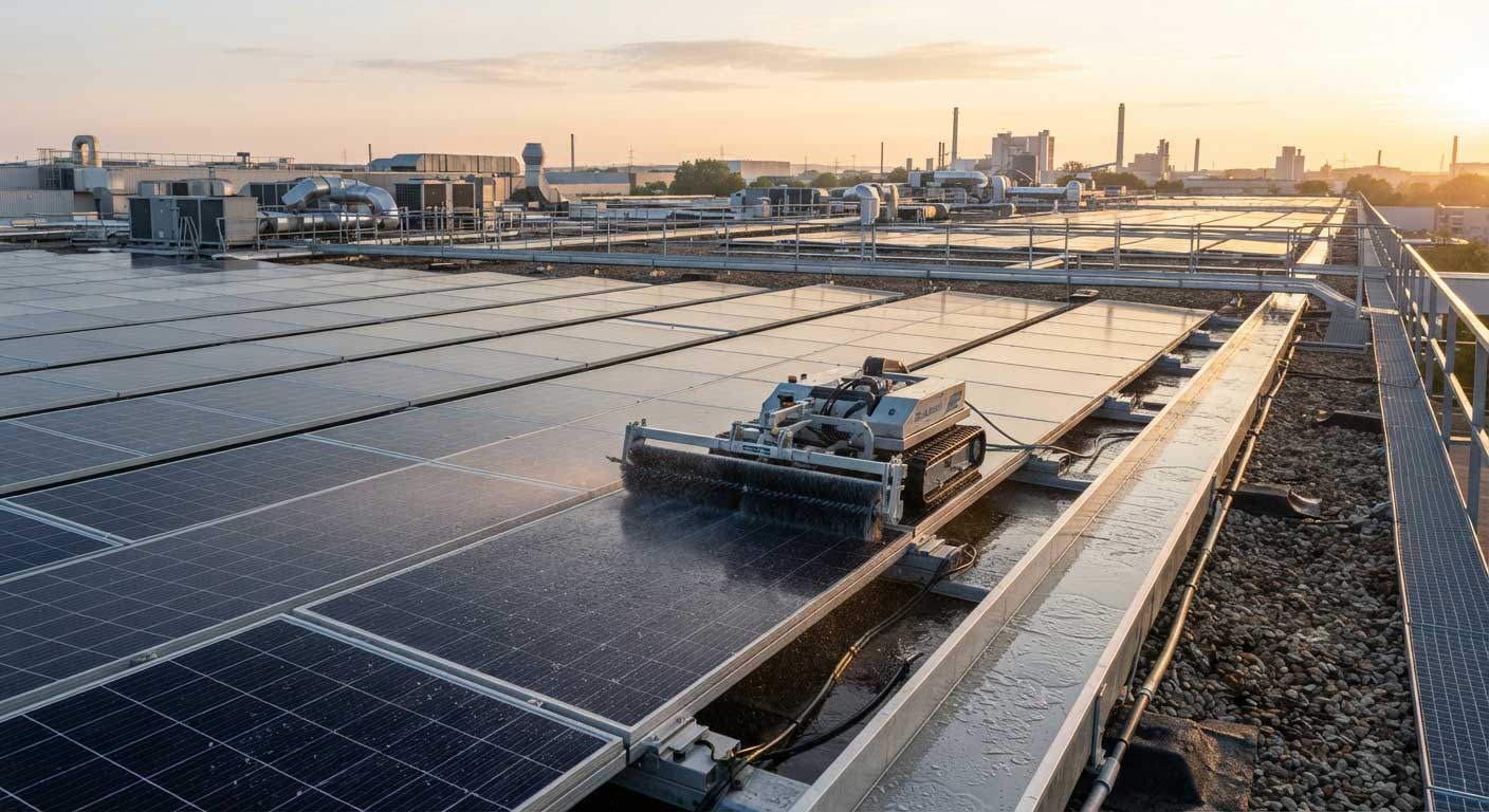 how to clean solar panels on roof automatically? 2 2gfdjujhgfdjgfd