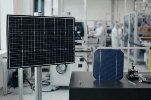 how much silver in a solar panel?