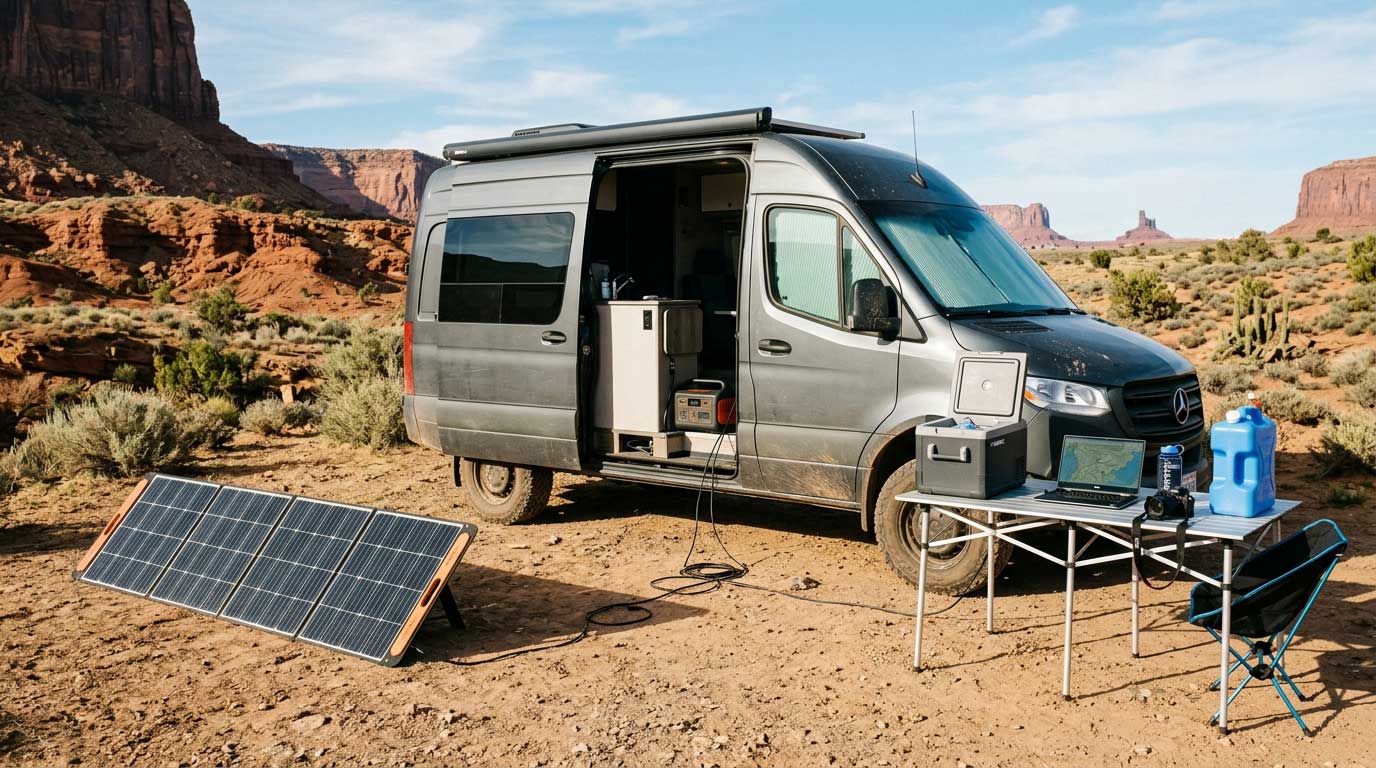 Solar Camping Gear: A Practical Guide to Off-Grid Power 3 400W Solar Camping Gear Setup for Off Grid RV Travel 3